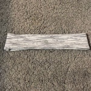 Grey and White Lululemon Headband